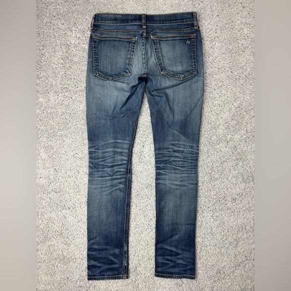 Rag and Bone Jeans Womens 24 The Dre Straight Stretch Night Out Party Denim - Picture 5 of 5